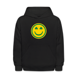 Irish Eyes Smiley Face Kids' Hoodie - black