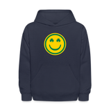 Irish Eyes Smiley Face Kids' Hoodie - navy