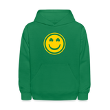 Irish Eyes Smiley Face Kids' Hoodie - kelly green