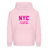 NYC Is Always A Good Idea Men's Hoodie - pale pink