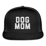 Dog Mom Trucker Cap - black/black