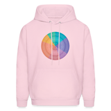 Emotional Wheel Men's Hoodie - pale pink