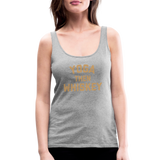 Yoga Then Whiskey Women’s Premium Tank Top - heather gray