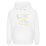 Yellow Coldplay Men's Hoodie - white