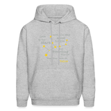 Yellow Coldplay Men's Hoodie - heather gray