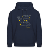 Yellow Coldplay Men's Hoodie - navy