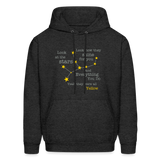 Yellow Coldplay Men's Hoodie - charcoal grey