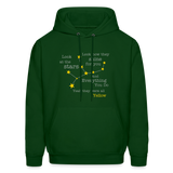 Yellow Coldplay Men's Hoodie - forest green