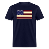 USA Flag Unisex Classic T-Shirt - navy