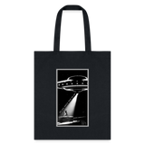 Beam Me Up Down Bad TTPD Taylor Swift Tote Bag - black