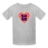 Big Sis Gildan Ultra Cotton Youth T-Shirt - heather gray