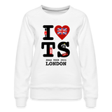 I Heart TS Eras London Taylor Women’s Premium Sweatshirt - white