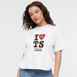 I Heart TS Eras 2024 London Taylor Women's Boxy Tee