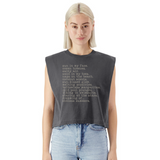 Endless Summer American Apparel Women's Garment Dyed Muscle Tank - faded black