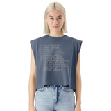 Endless Summer American Apparel Women's Garment Dyed Muscle Tank - faded navy