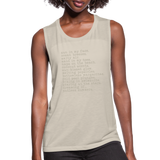 Endless Summer Women's Flowy Muscle Tank by Bella - dust