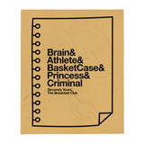 The Breakfast Club Notebook Throw Blanket