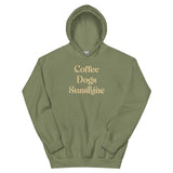 Coffee Dogs Sunshine Unisex Hoodie