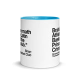 The Breakfast Club Math Club Mug with Color Inside