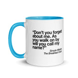 The Breakfast Club Don't You Forget About Me Mug with Color Inside