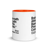 The Breakfast Club Math Club Mug with Color Inside