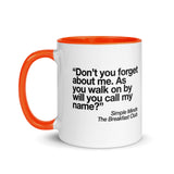 The Breakfast Club Don't You Forget About Me Mug with Color Inside