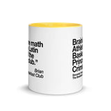 The Breakfast Club Math Club Mug with Color Inside