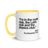 The Breakfast Club Math Club Mug with Color Inside