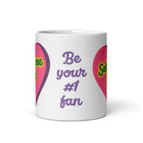 Self Love Club White glossy mug