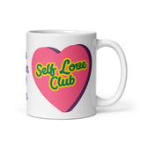 Self Love Club White glossy mug